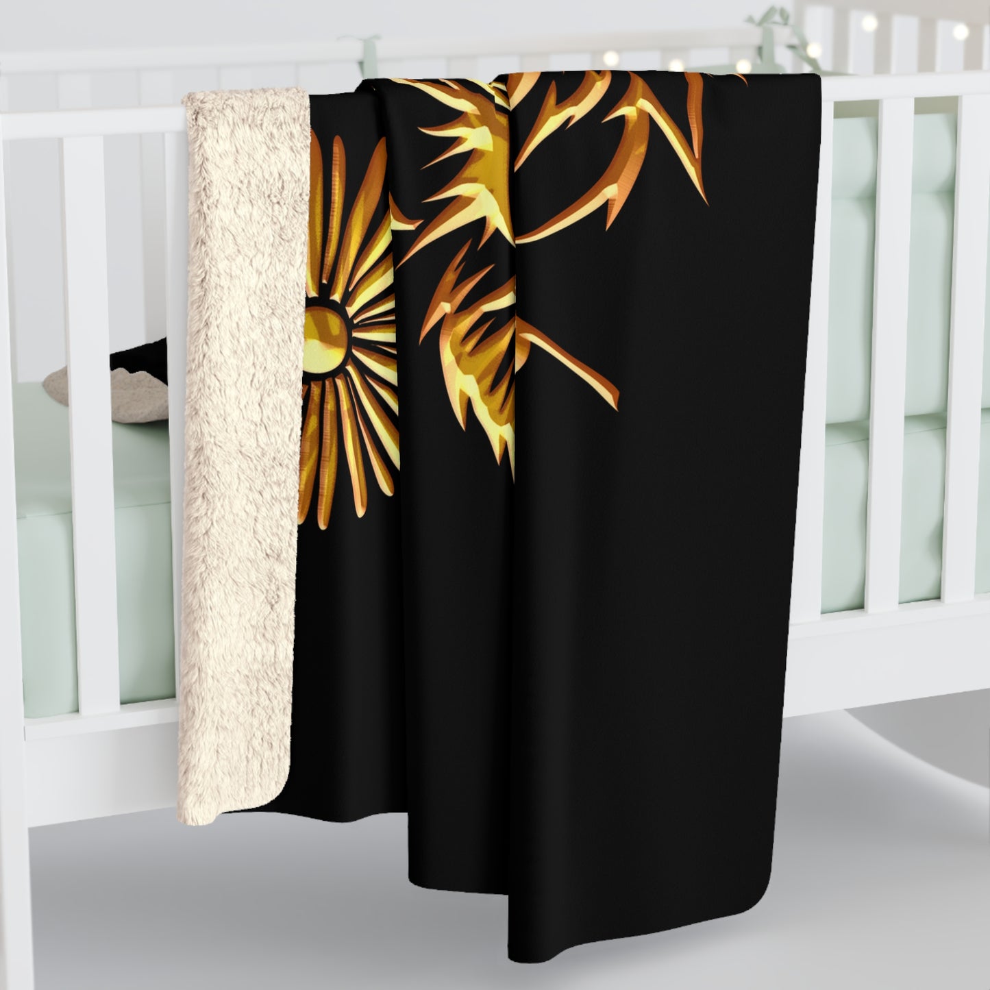 Beasts Sherpa Fleece Blanket - Black