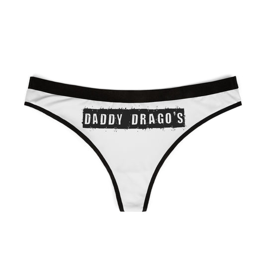 Women's Thong -- Daddy Drago's (White)
