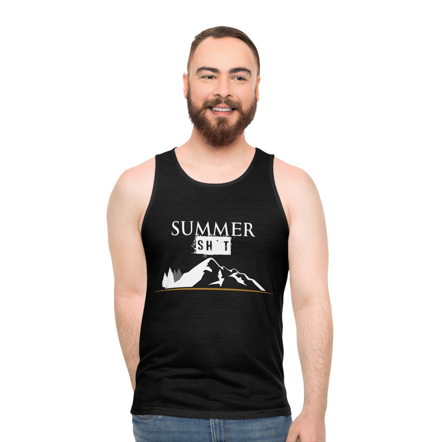 Black Unisex Summer Sh*t Tank Top - up to size 4XL!