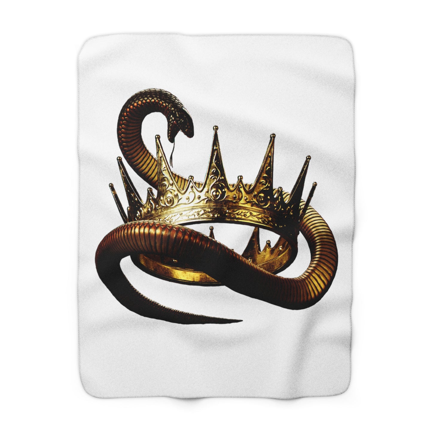 Kings Sherpa Fleece Blanket - White