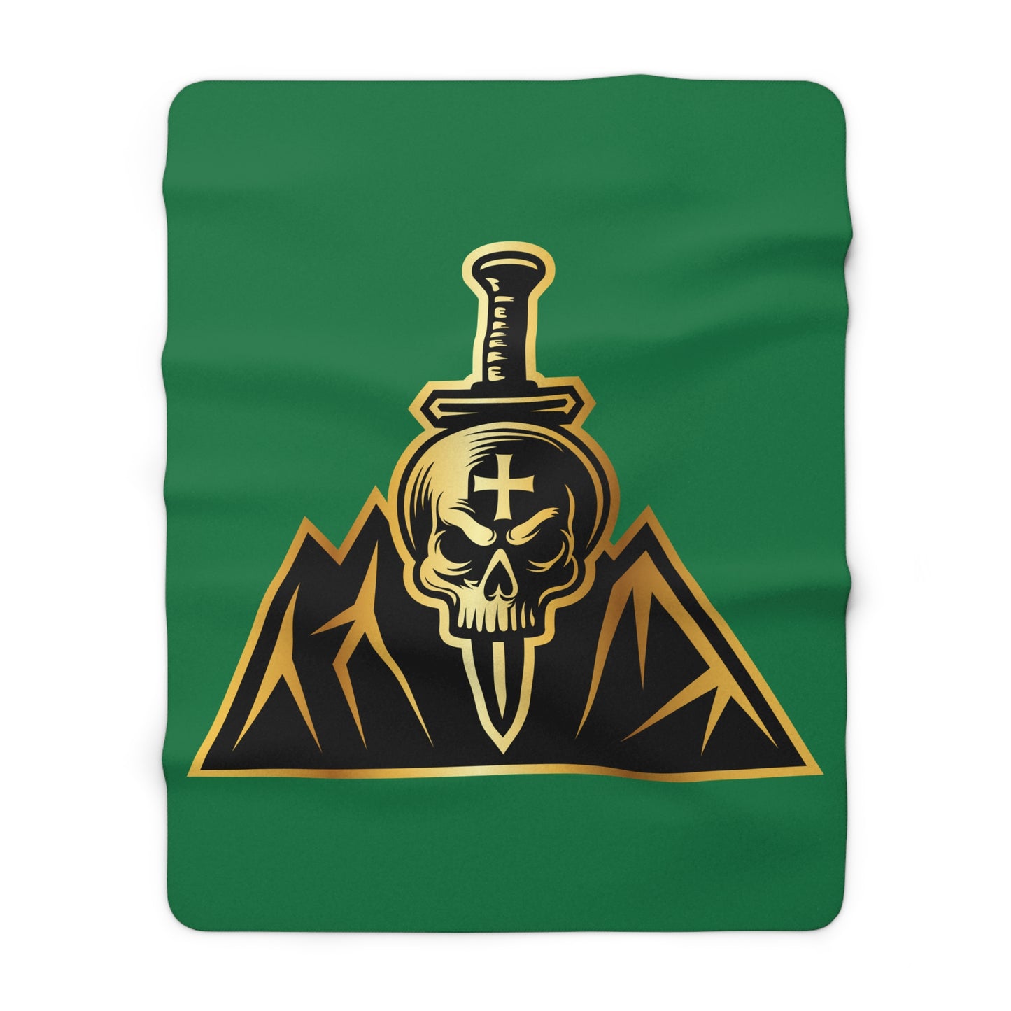 Bastards Sherpa Fleece Blanket - Dark Green