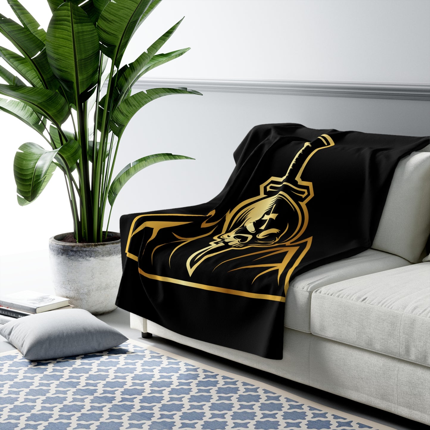 Bastards Sherpa Fleece Blanket - Black