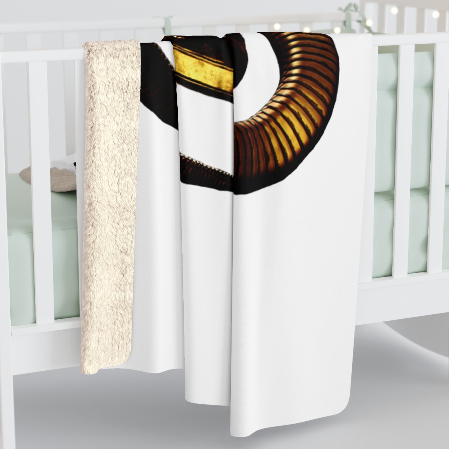 Kings Sherpa Fleece Blanket - White