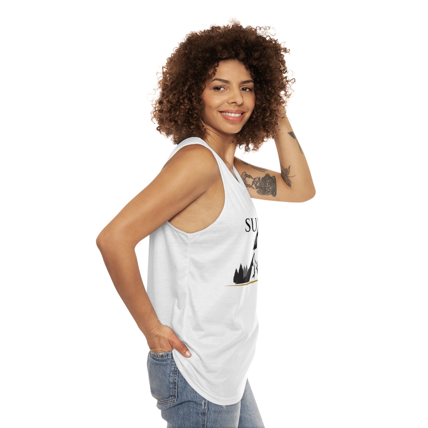 White Unisex Summer Sh*t Tank Top - up to size 4XL!