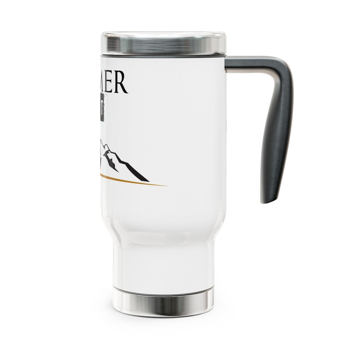 Summer Sh*t Stainless Steel Travel Mug with Handle, 14oz