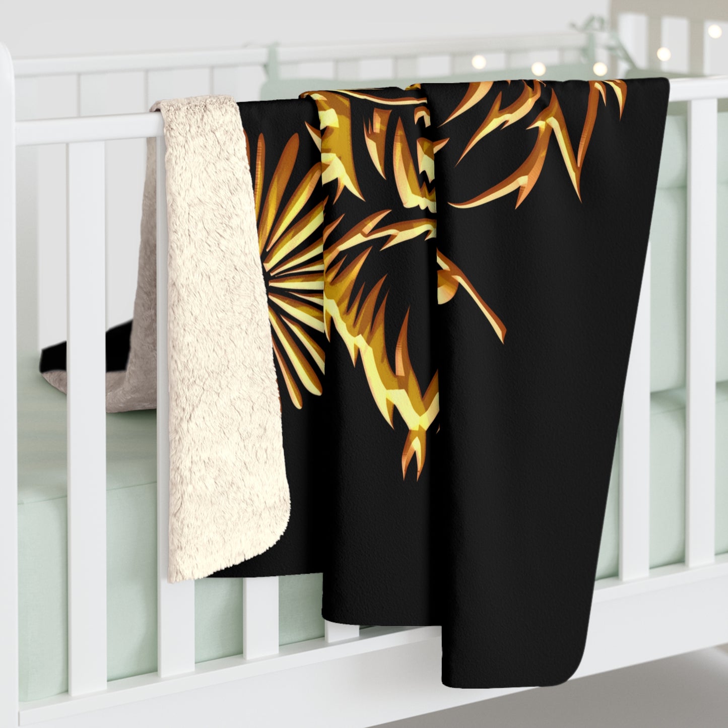 Beasts Sherpa Fleece Blanket - Black