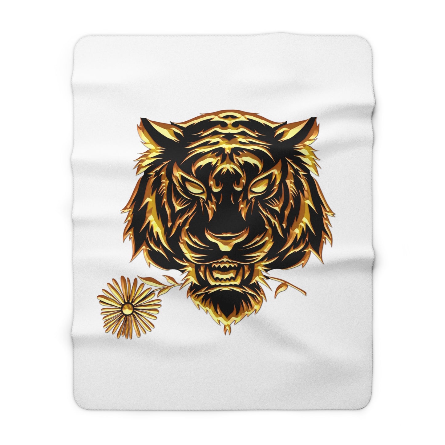 Beasts Sherpa Fleece Blanket - White