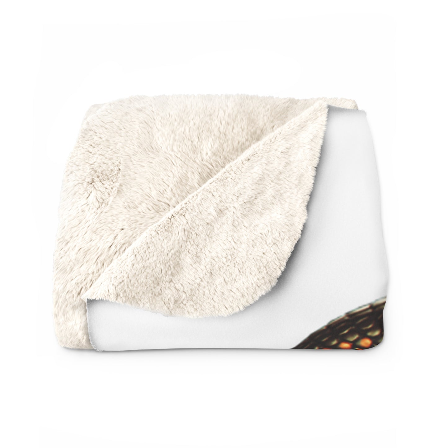 Kings Sherpa Fleece Blanket - White