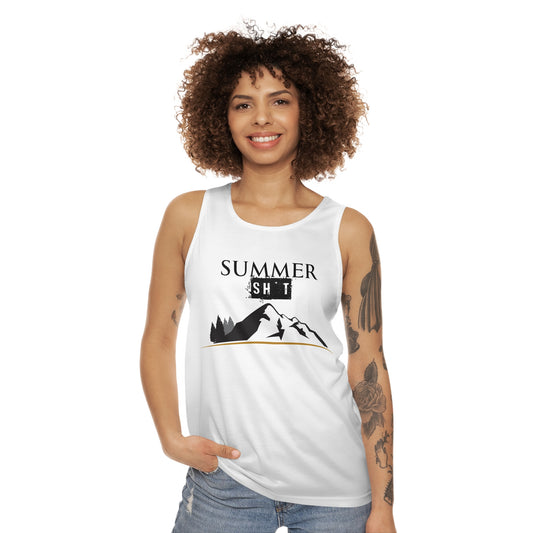 White Unisex Summer Sh*t Tank Top - up to size 4XL!