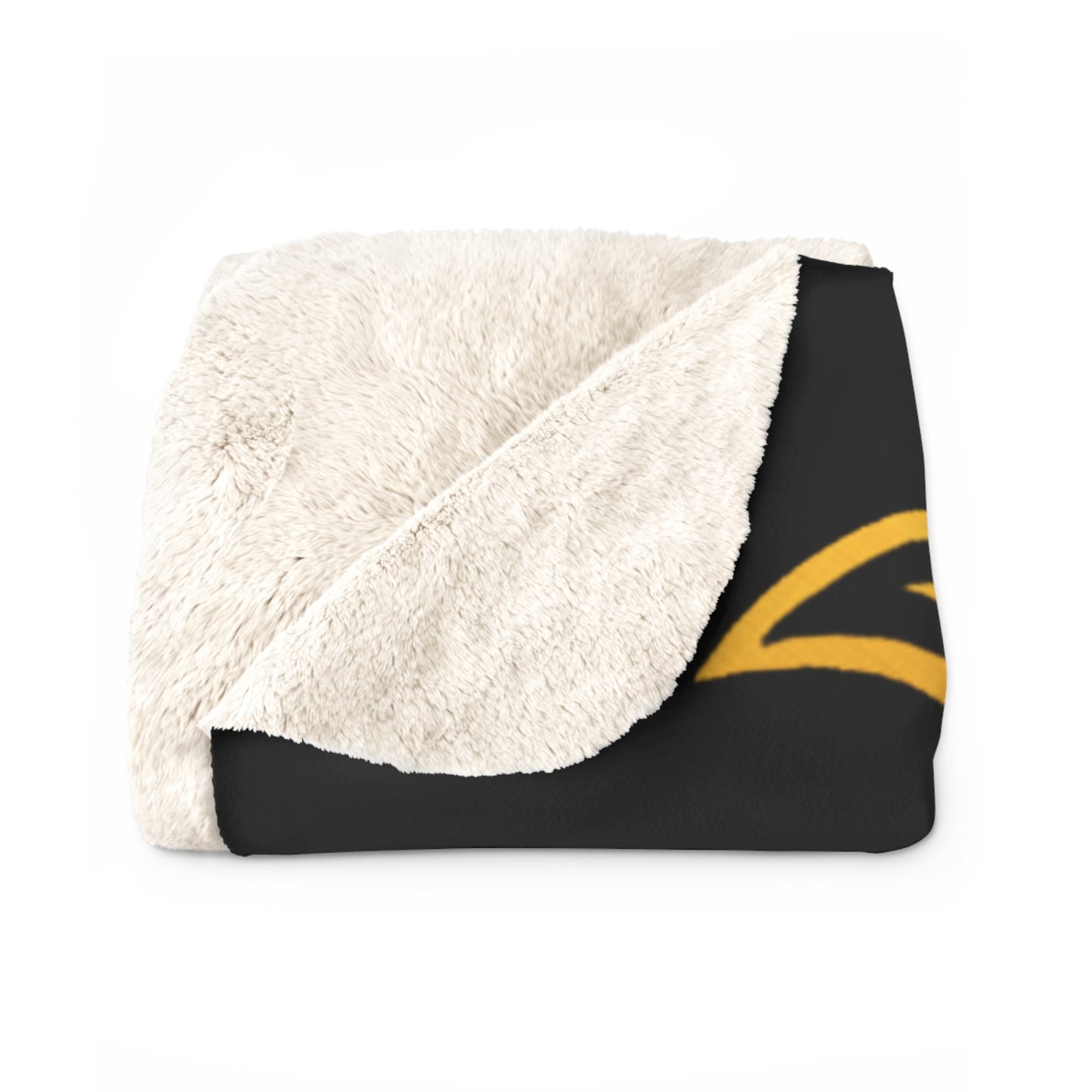 Butchers Sherpa Fleece Blanket - Black