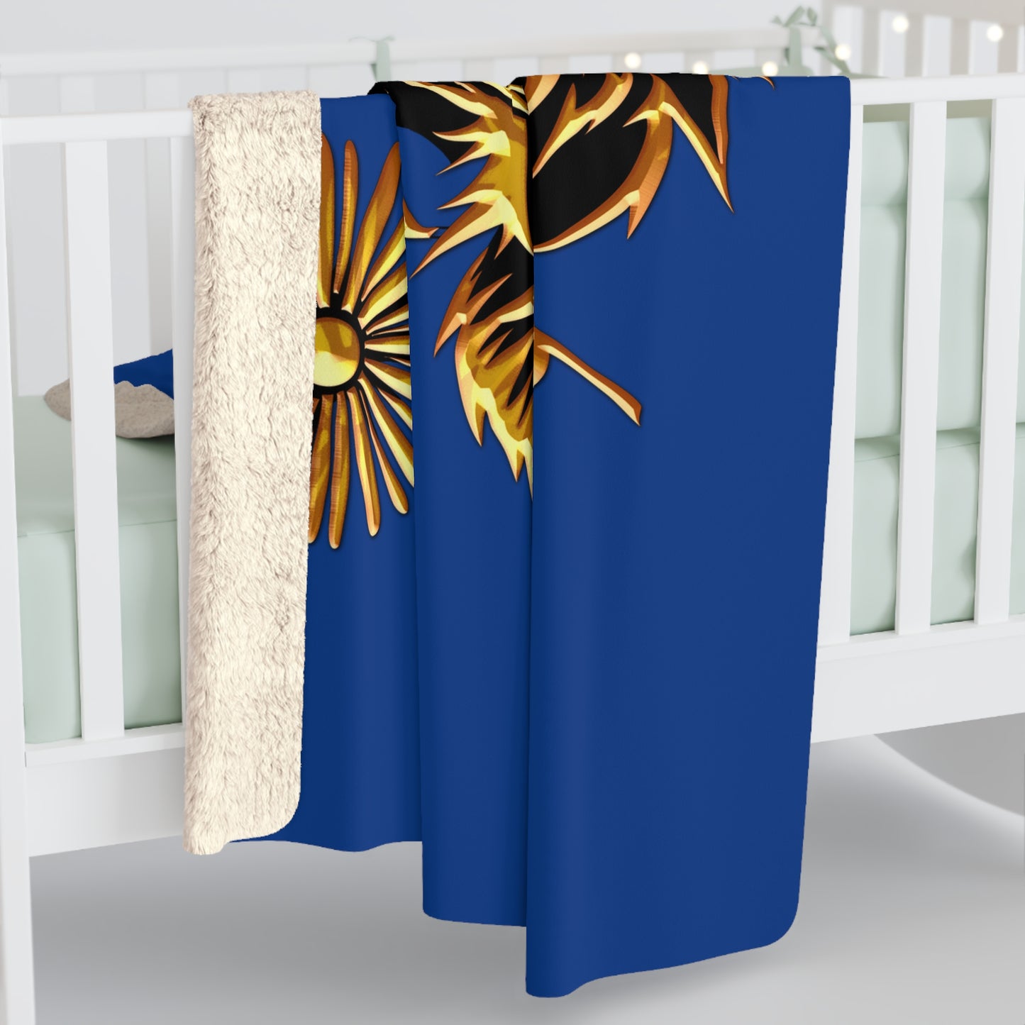 Beasts Sherpa Fleece Blanket - Dark Blue