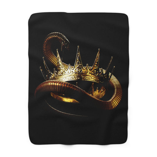 Kings Sherpa Fleece Blanket - Black