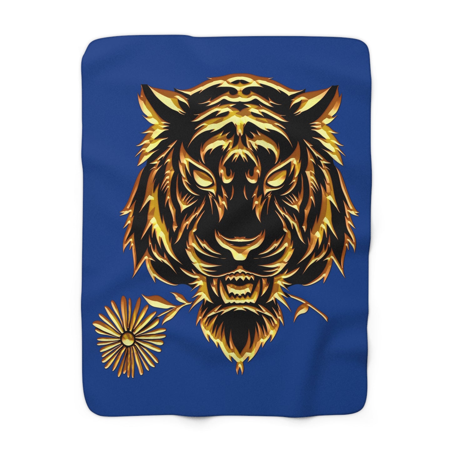 Beasts Sherpa Fleece Blanket - Dark Blue
