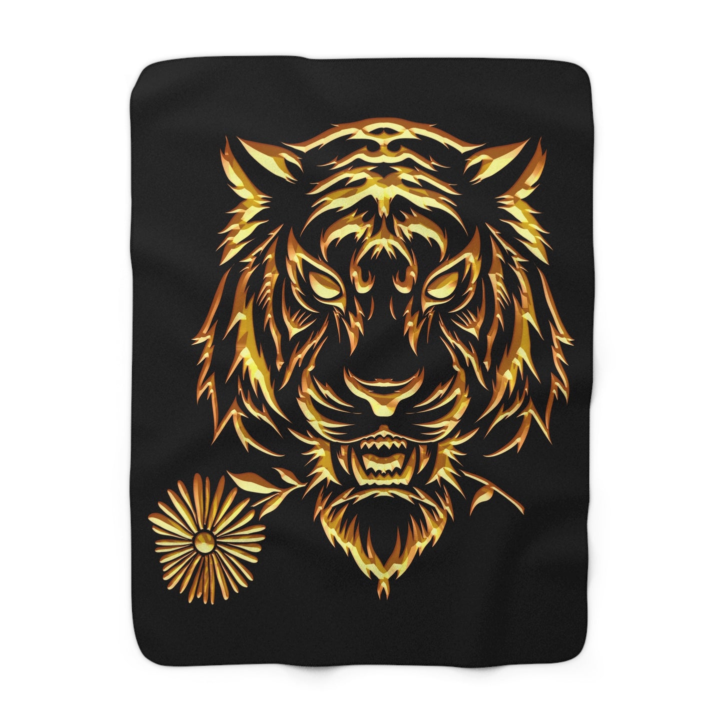 Beasts Sherpa Fleece Blanket - Black