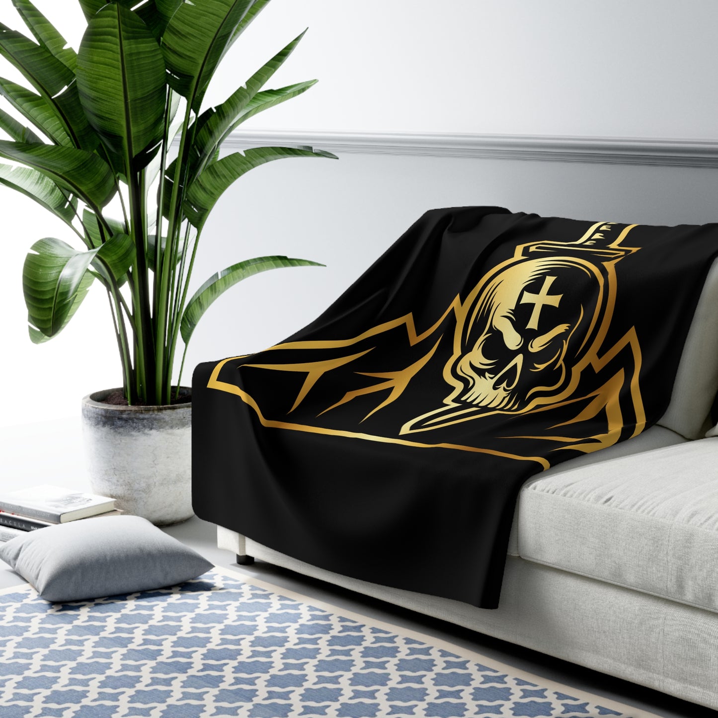 Bastards Sherpa Fleece Blanket - Black