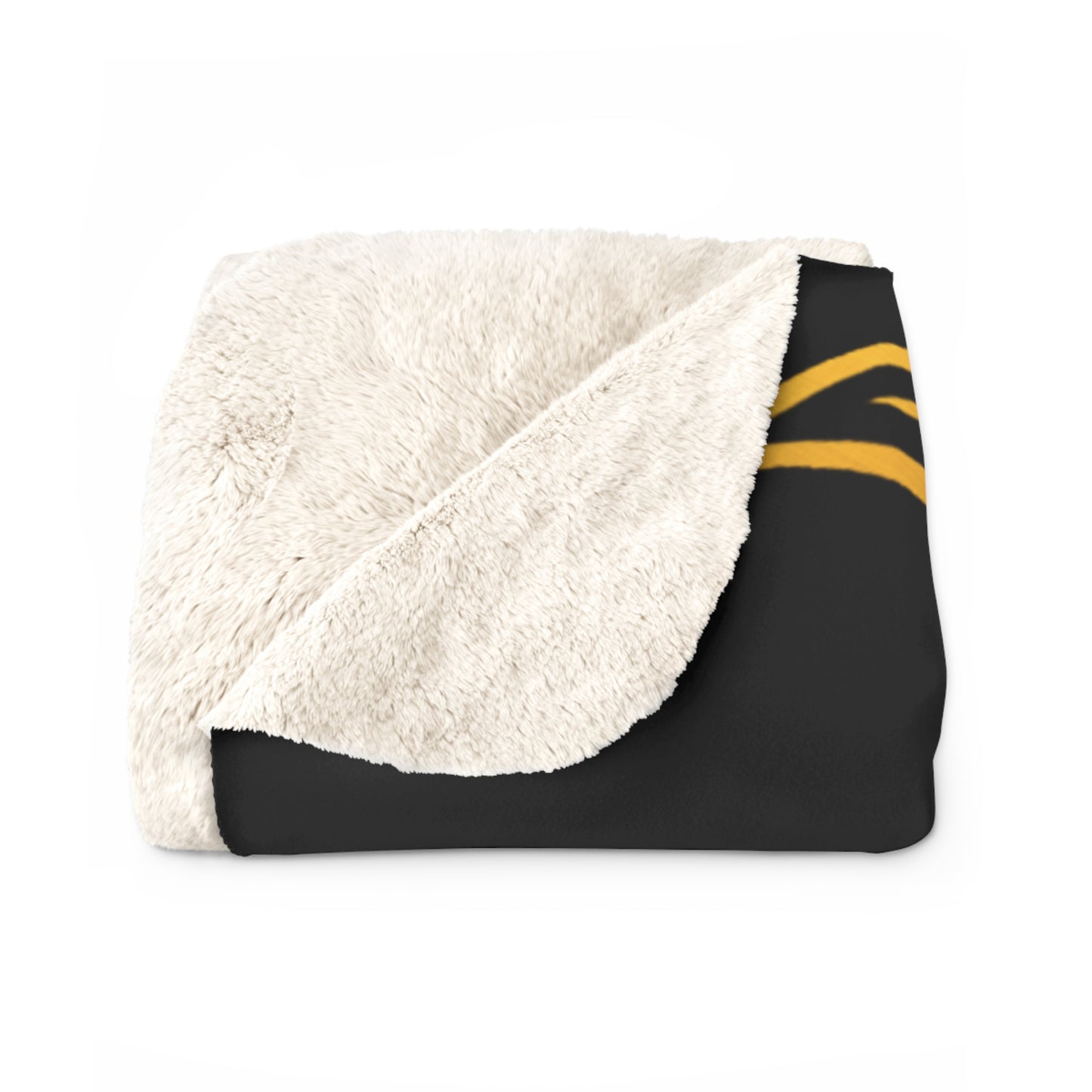 Butchers Sherpa Fleece Blanket - Black
