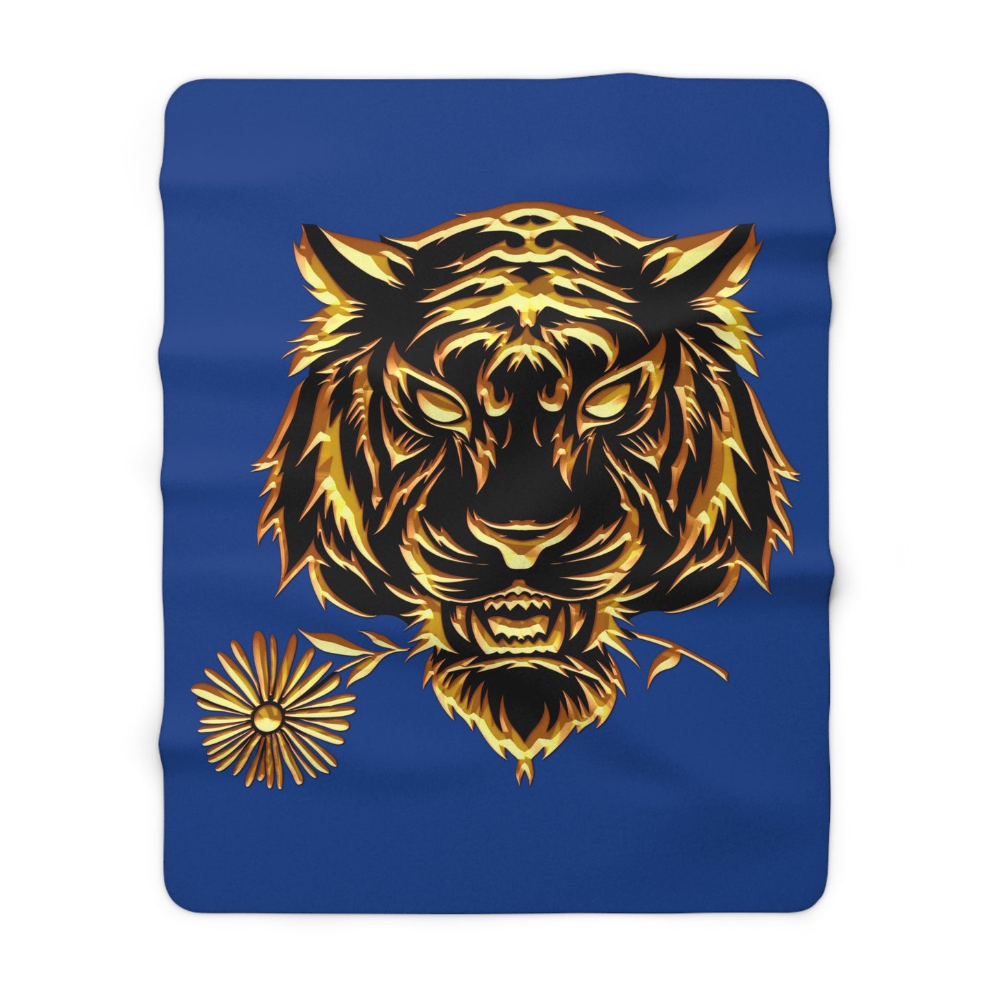 Beasts Sherpa Fleece Blanket - Dark Blue