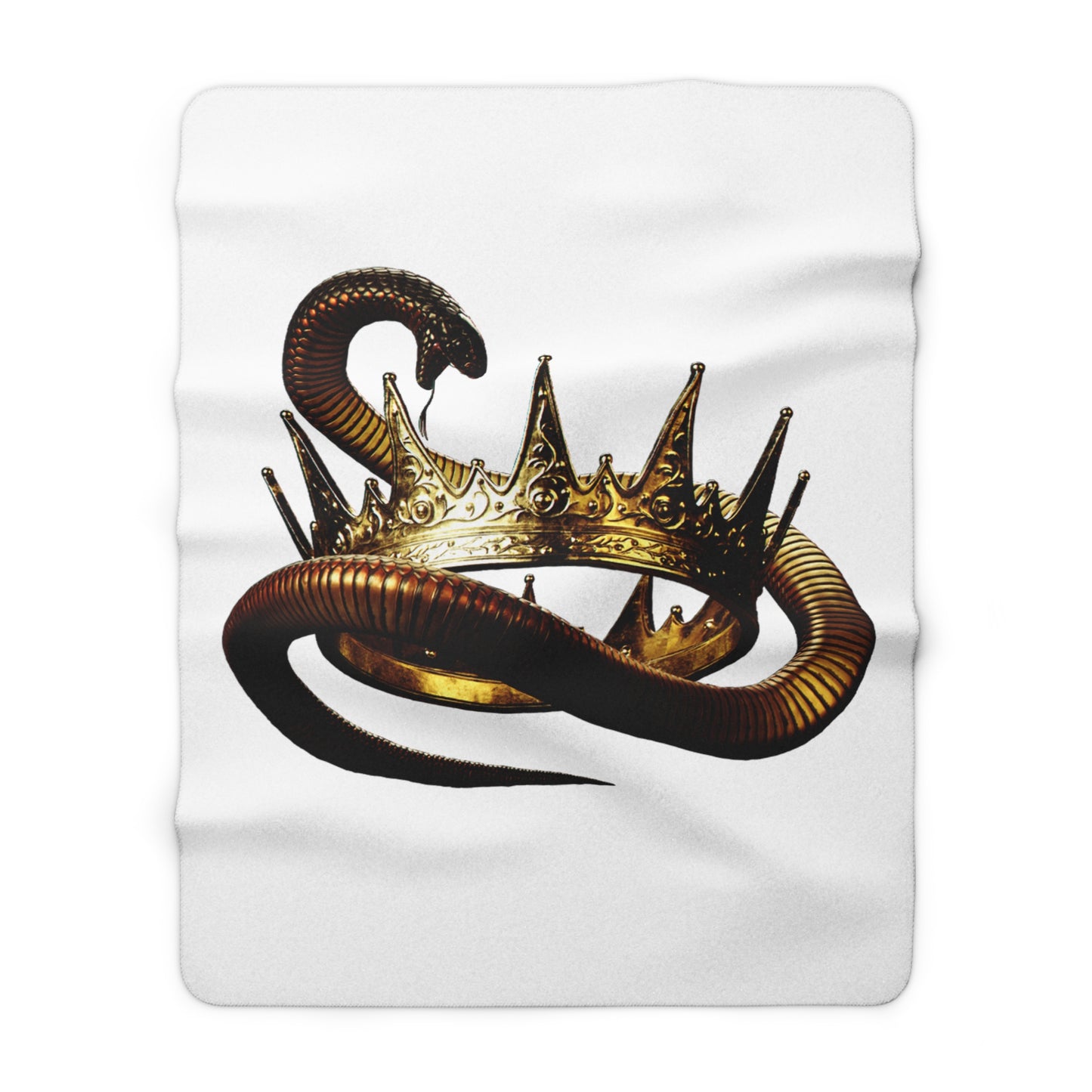 Kings Sherpa Fleece Blanket - White