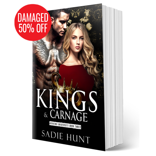 DAMAGED - Kings & Carnage: A Dark College Bully Romance (Aventine University Book 3) - SIGNED PAPERBACK