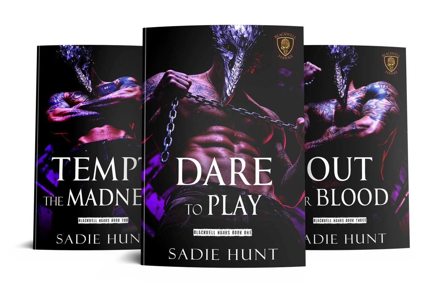 PRE-ORDER Masked Blackwell Hawks Series - SIGNED MASKED PAPERBACKS (Books 1-3)