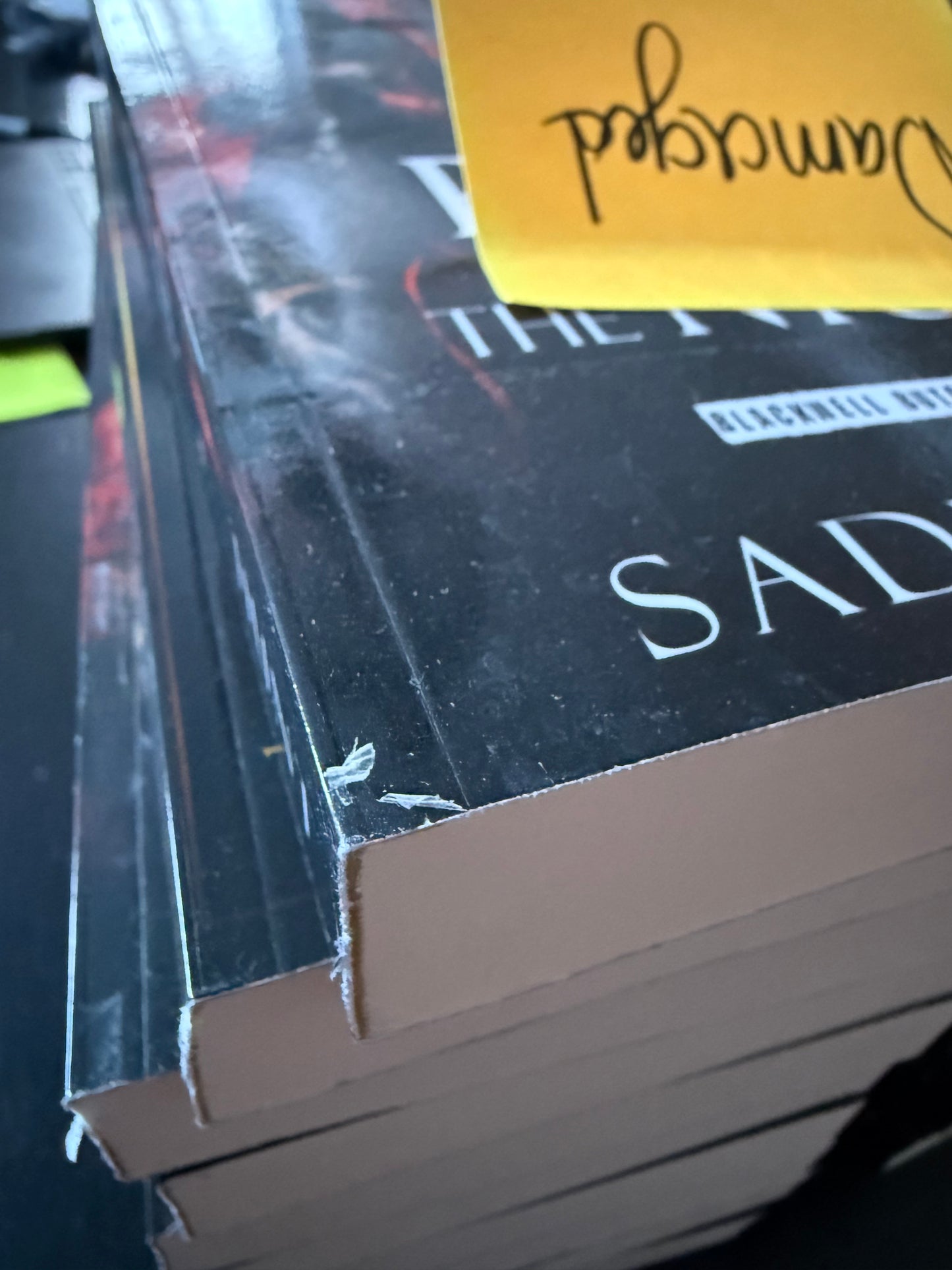 DAMAGED - UNMASKED Bleed the Shadows: A Dark New Adult Romance (Blackwell Butchers Book 2) - SIGNED UNMASKED PAPERBACK